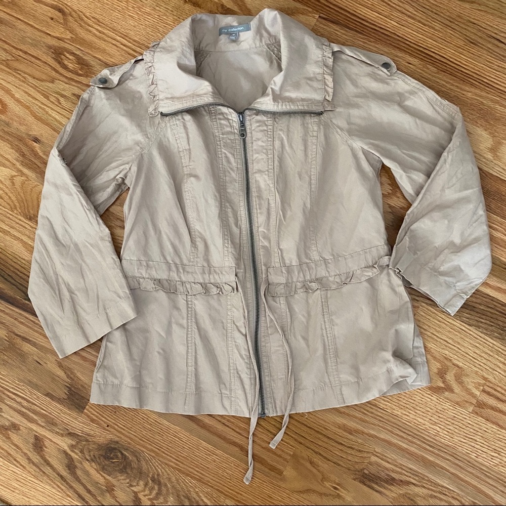 Ruffled Cargo Jacket